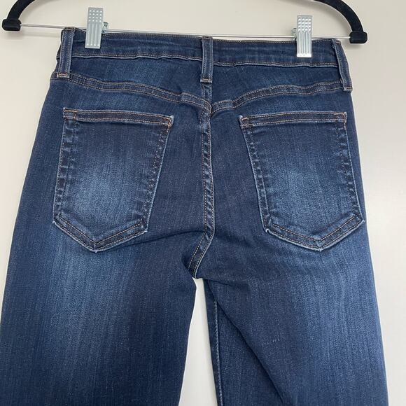 Just Black Denim Straight-Leg Mid Rise Jeans With Fringe Hem Size 26 - Picture 9 of 13